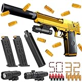 Spielzeug Pistole Kinder,Kinder Pistole mit Schalldämpfer,Soft Bullet Toy Gun Pistole,Schaumstoff Blaster,Blaster Toy Gun für 14+...