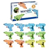 YouCute 12 Stück wasserpistole klein wasserspritzpistole Kinder spritzpistole Wasser hundeerziehung Sommer Spielzeug Garten Pool Party Mitgebsel für...